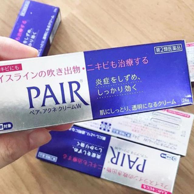 [ 24g ] Kem ngừa mụn Pair Acne W Cream Nhật Bản 24g