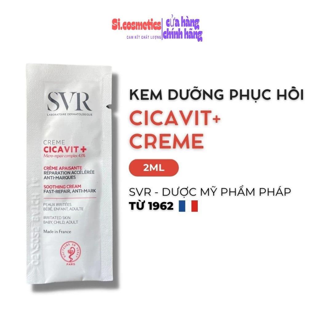 [ 2ml ] Kem Dưỡng Da SVR Cicavit + Crème Giúp Làm Dịu Da Dưỡng Ẩm Giảm Nứt Nẻ, Mẩn Đỏ