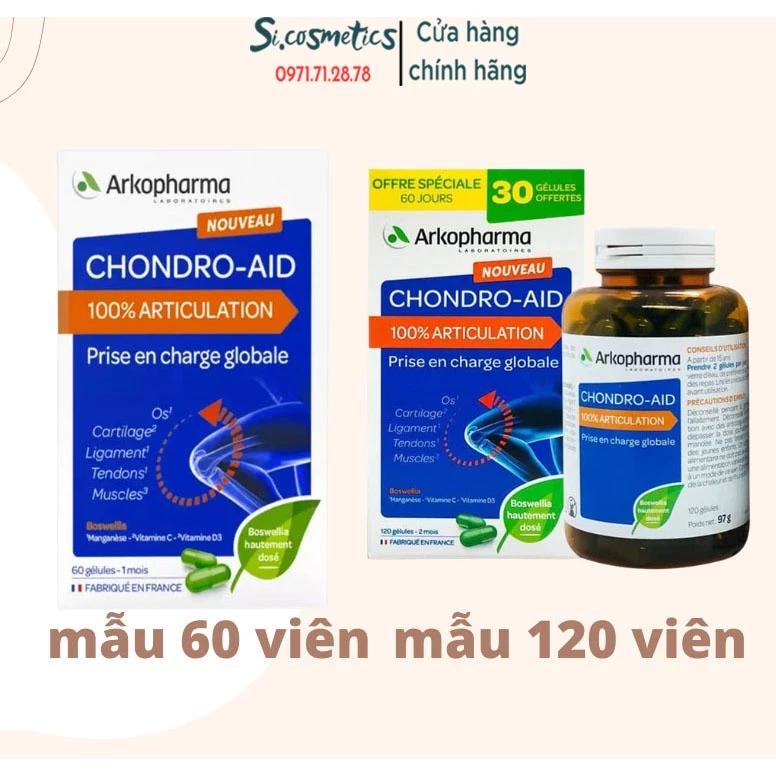 [ 60 viên - 120 viên, date xa ] Viên bổ xương khớp Chondro - aid Arkopharma Pháp 60 viên -120 viên Glucosamine