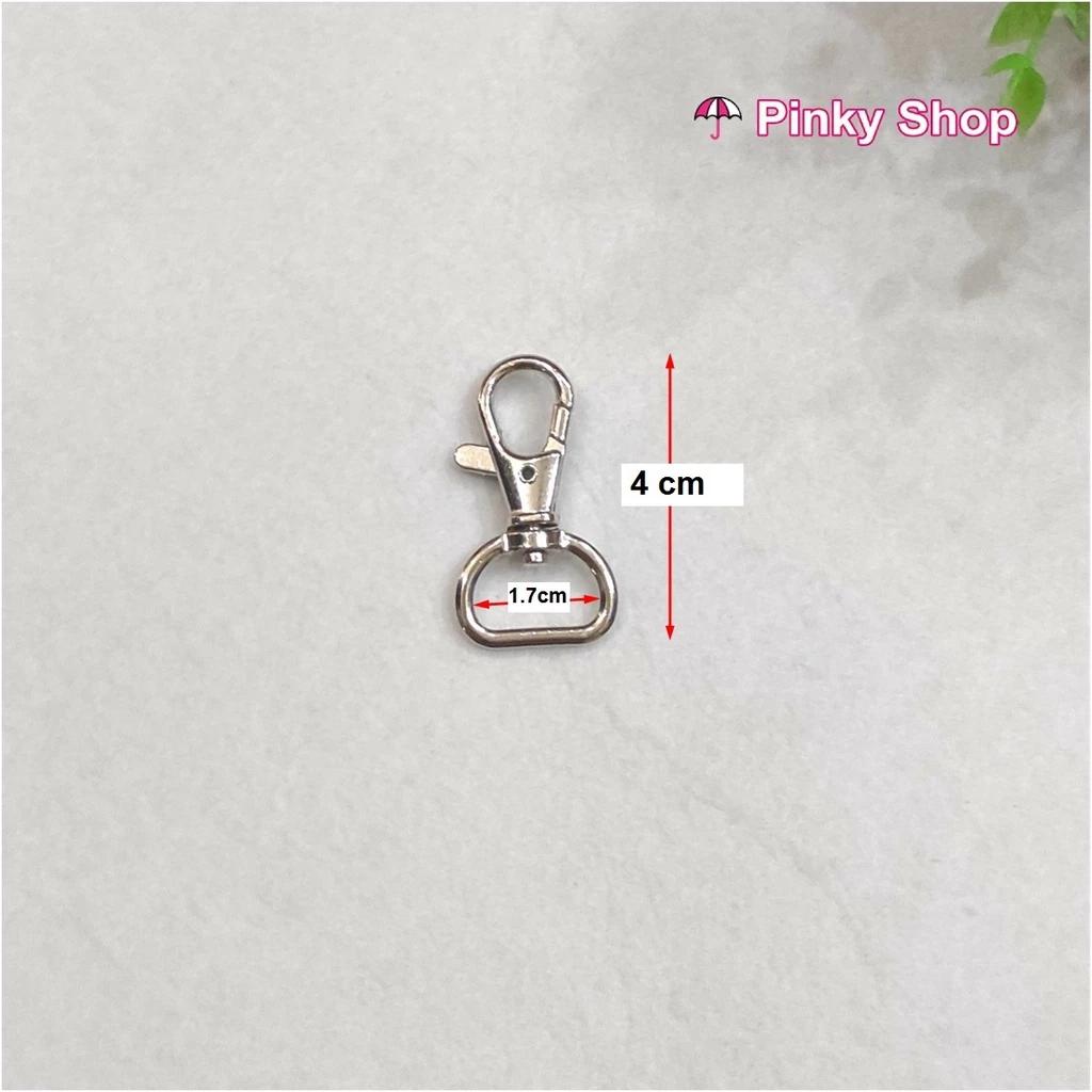 [ Giá sỉ ] Móc càng cua khóa càng cua màu bạc 2cm làm phụ kiện túi xách Pinky Shop mã MCCB4