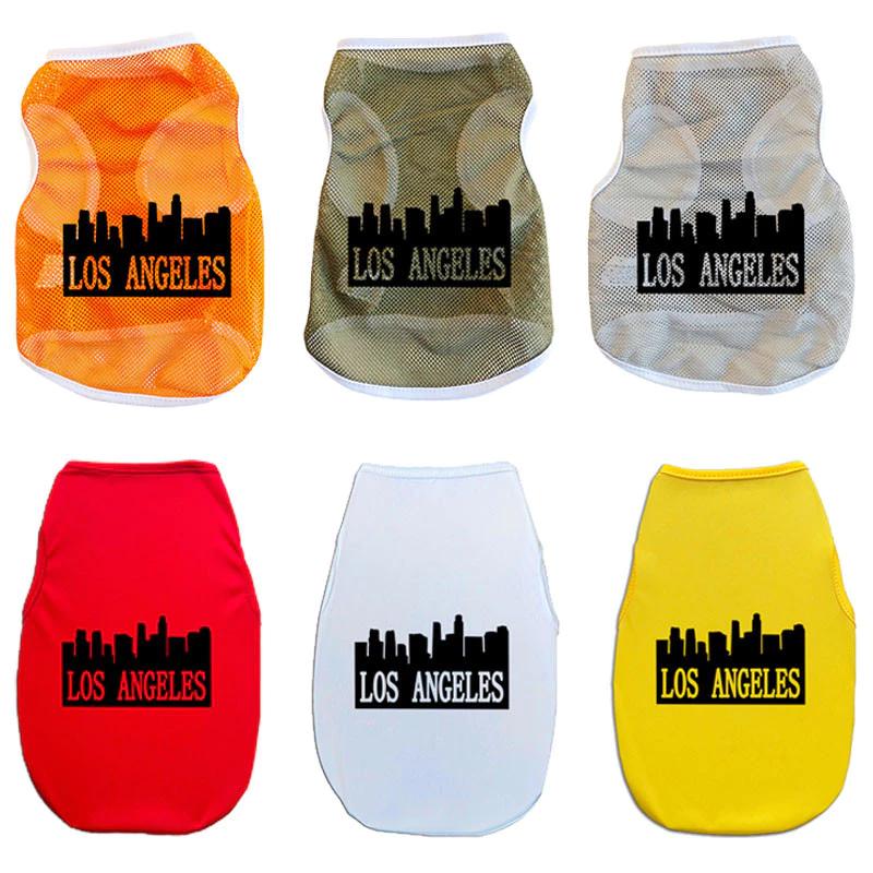 ✨ Hàng MỚI ✨ S-2xl Los Angeles Họa Tiết Thú Cưng In Hình Chó Vest Thoải Mái Thoáng Khí Lưới Áo Vest Quần Áo Cho Chó