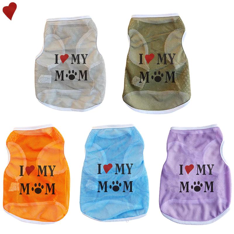 ✨ Hàng MỚI ✨ S-2xl Love Mom In hình chó Top Quần áo chó thời trang và thoải mái