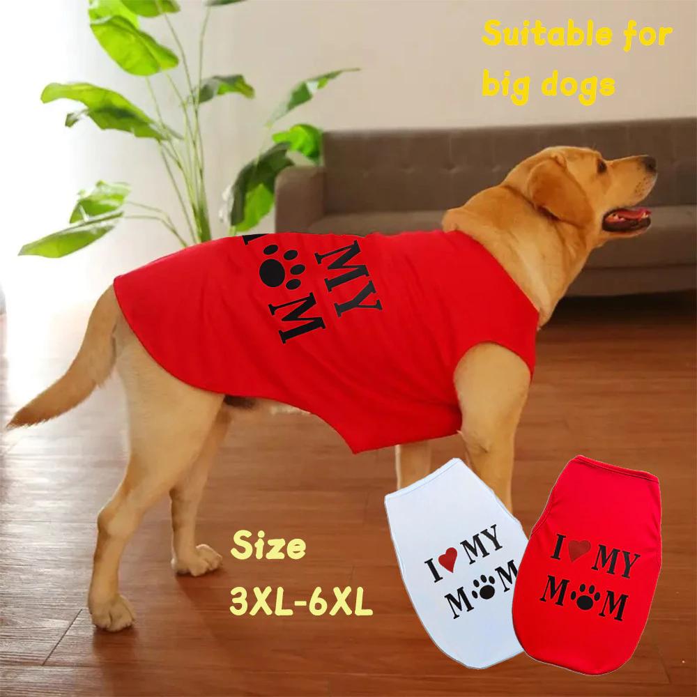 ✨ Hàng Mới Về ✨ 3xl-6xl Thú Cưng Tank Top Love Mom Ba Màu In Hình Chó Mèo Lớn Thể Hiện Tình Yêu Lựa Chọn Đầu Tiên!