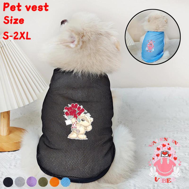 ✨ Hàng Mới Về ✨ Đầy Tình Yêu Ngày Lễ Tình Nhân Tình Yêu Chó Tank Top S-2XL Quần Áo Mèo / Chó Thú Cưng Cũng Lãng Mạn