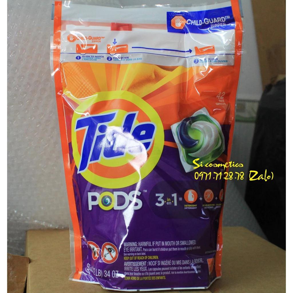 [ Loại 39 viên ] Viên giặt tide pods - gói 39 viên