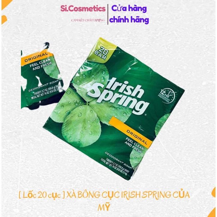 [ Lốc 20 cục ] Xà bông cục Irish Spring Feel Clean And Fresh lốc 20 cục