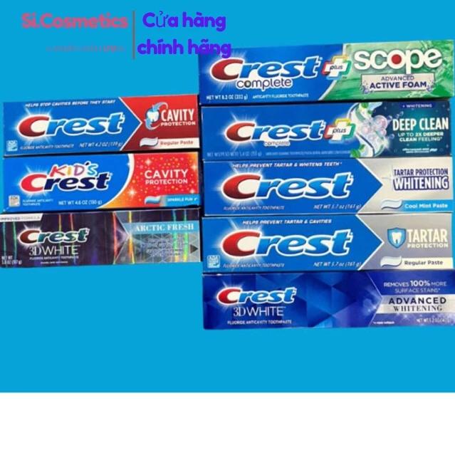 [ mẫu mới ] Kem đánh răng Crest 3D 158g