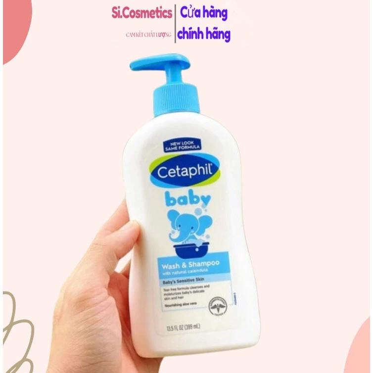 ( Mẫu mới) Sữa tắm gội cho bé Cetaphil Baby Mỹ 399ml