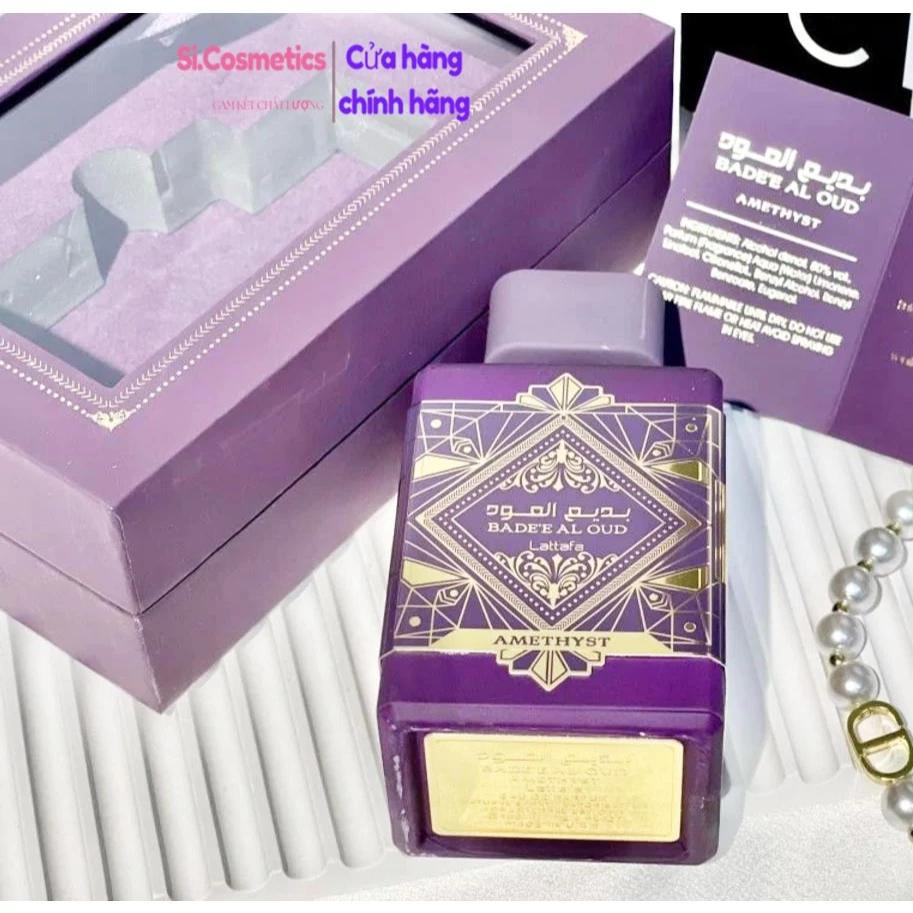 [ Màu Tím ] Nước hoa Badee Al Oud Amethyst 100ml màu tím ( Unisex )
