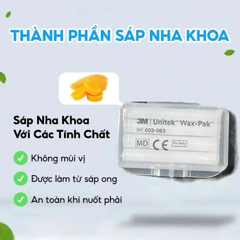 01 Hộp Sáp Nha Khoa 3M Unitek Cho Người Niềng Răng Chỉnh Nha Đau Mắc Cài Viêm Nướu Hạn Dùng