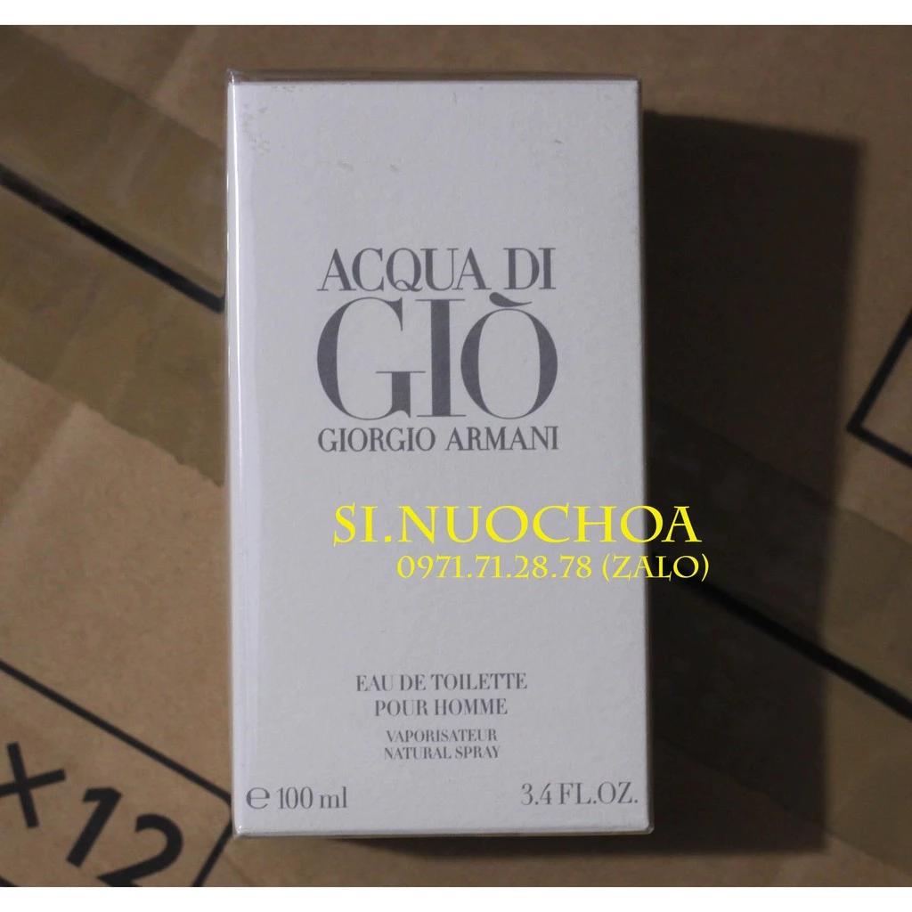 [100ml] Nước hoa Nam Giorgio Armani Acqua Di Gio Pour Homme Edt - gio trắng