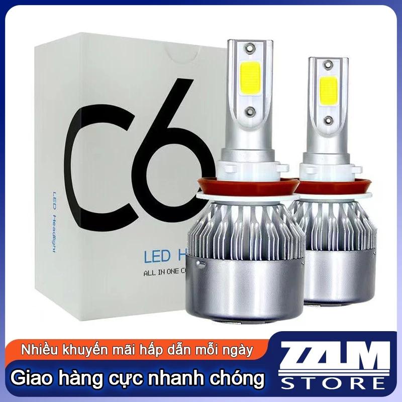 (2 chiếc) Bộ 2 gói C6 Led đèn pha ô tô đèn pha ô tô H11 H4 36w sửa đổi ô tô phụ kiện xa gần tích hợp đèn pha chiếu sáng