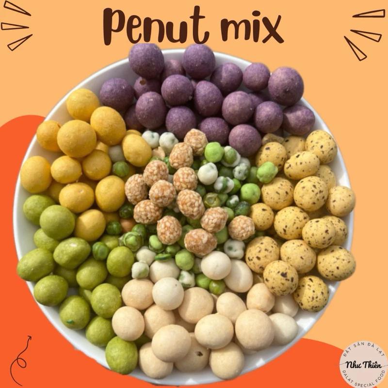 500Gr Đậu Sấy Giòn Mix 9 Loại Siu Ngon chất Lượng-Đặc Sản Đà Lạt Như Thiên