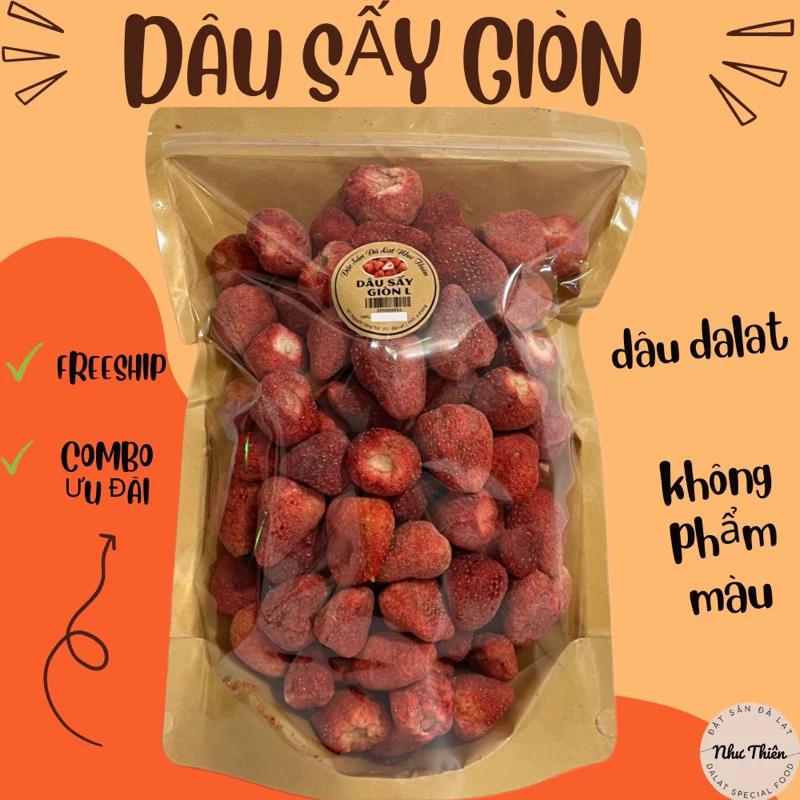 500Gr Dâu Tây Đà Lạt Sấy Thăng Hoa[Giá Tốt Nhất]-Đặc Sản Đà Lạt Như Thiên