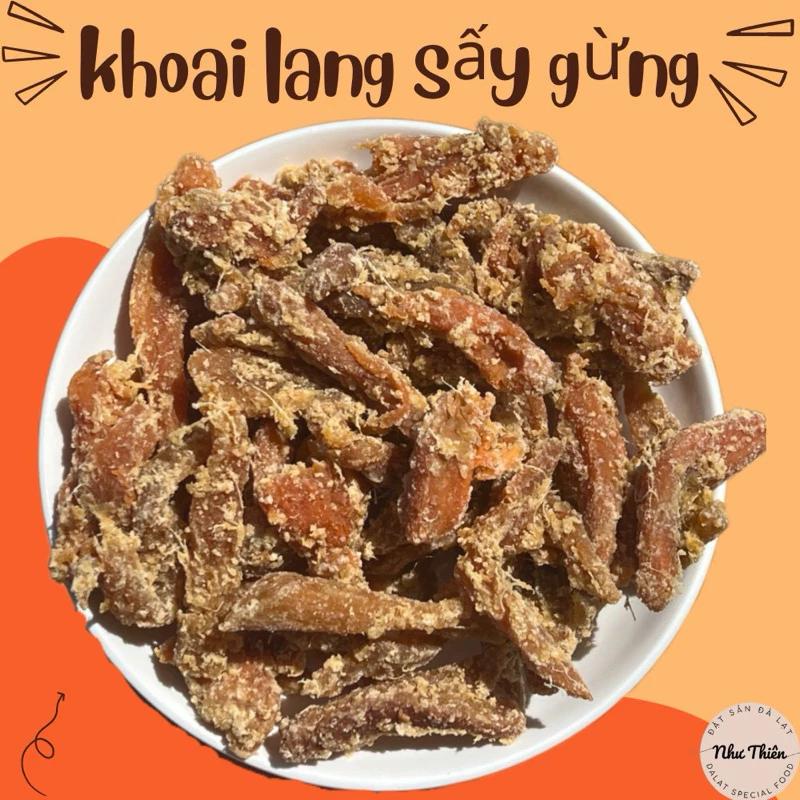 500Gr Khoai Lang Sấy Gừng Nhà Làm-Đặc Sản Đà Lạt Như Thiên