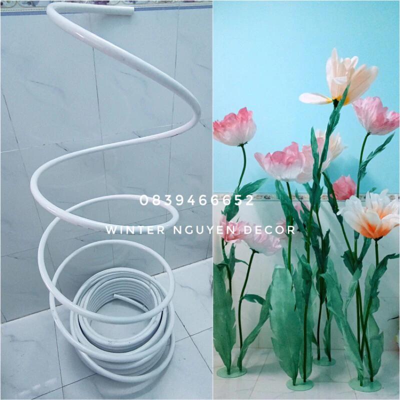 5m ống nhựa dẻo lỏi nhôm làm hoa khổng lồ size 16