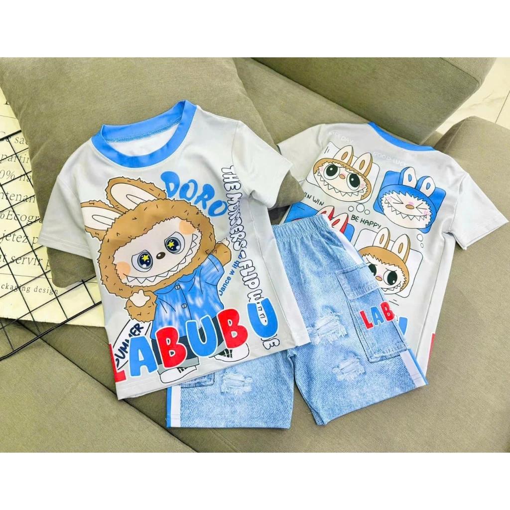[8-12Kg] Bộ đồ bé Trai quần Lửng in hình 3D HOT TREND chất vải dày mịn thoáng mát được các bé yêu thích BTL01