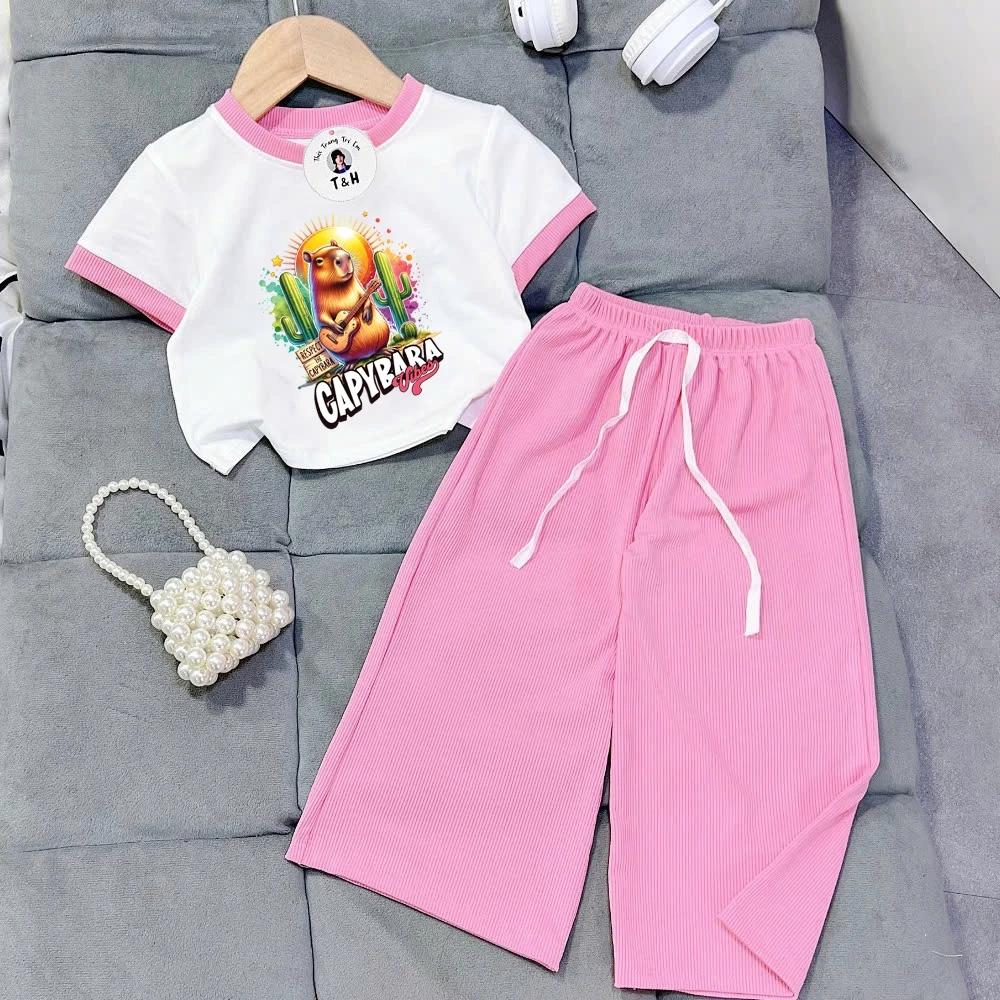 [8-40Kg] Bộ đồ bé gái HOT TREND chất vải dày mịn thoáng mát được các bé yêu thích BGP35