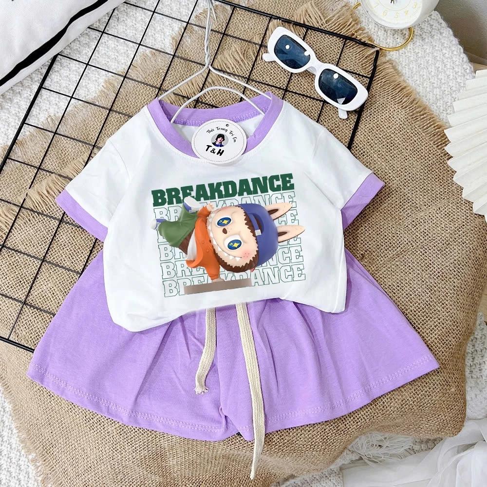 [8-40Kg] Bộ đồ bé gái in hình HOT TREND chất vải dày mịn thoáng mát được các bé yêu thích BGM12