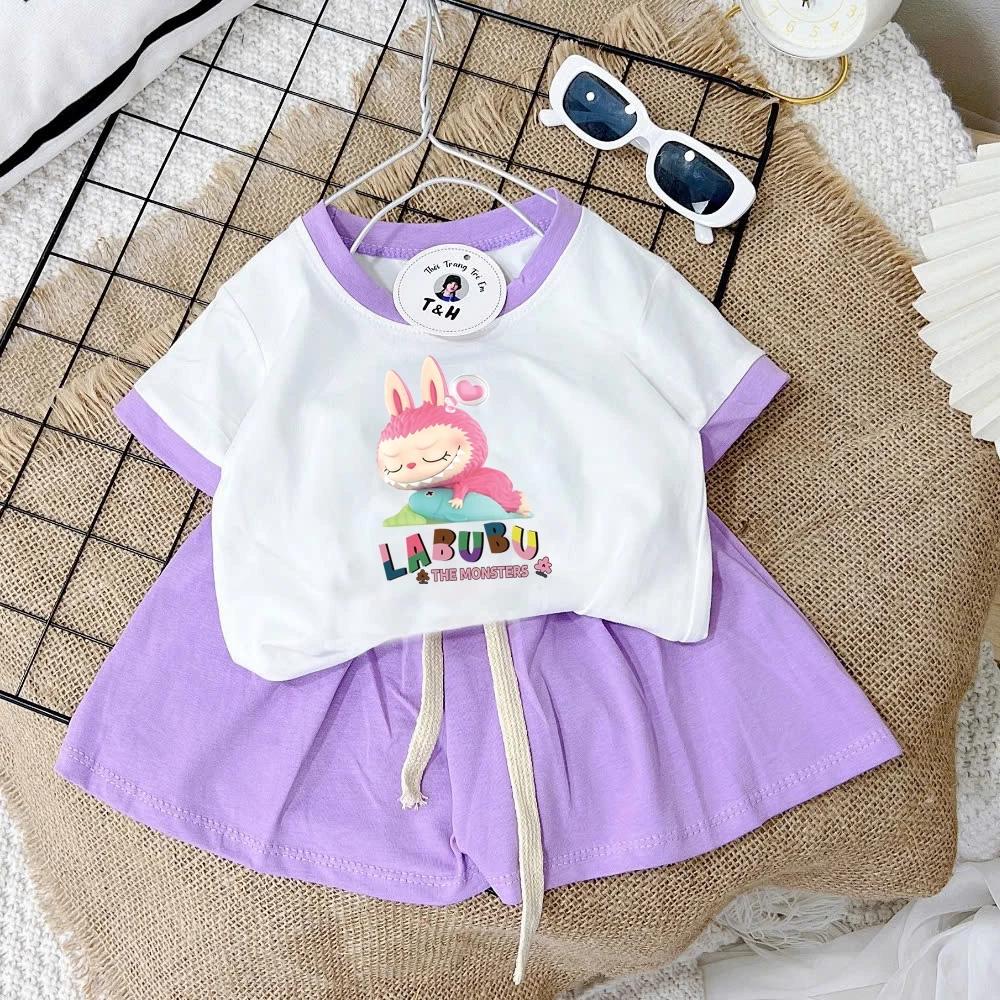 [8-40Kg] Bộ đồ bé gái in HOT TREND chất vải dày mịn thoáng mát được các bé yêu thích BGM07