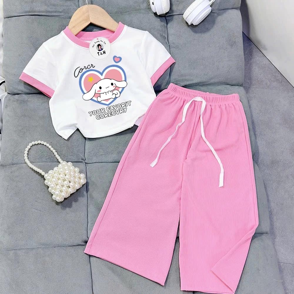 [8-40Kg] Đồ bộ bé gái HOT TREND chất vải dày mịn thoáng mát được các bé yêu thích BGP02
