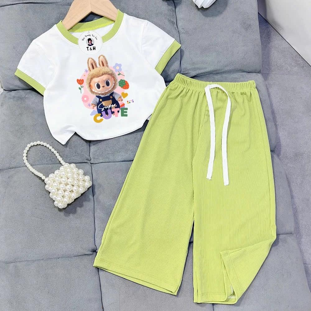 [8-40Kg] Đồ bộ bé gái HOT TREND chất vải dày mịn thoáng mát được các bé yêu thích BGP06
