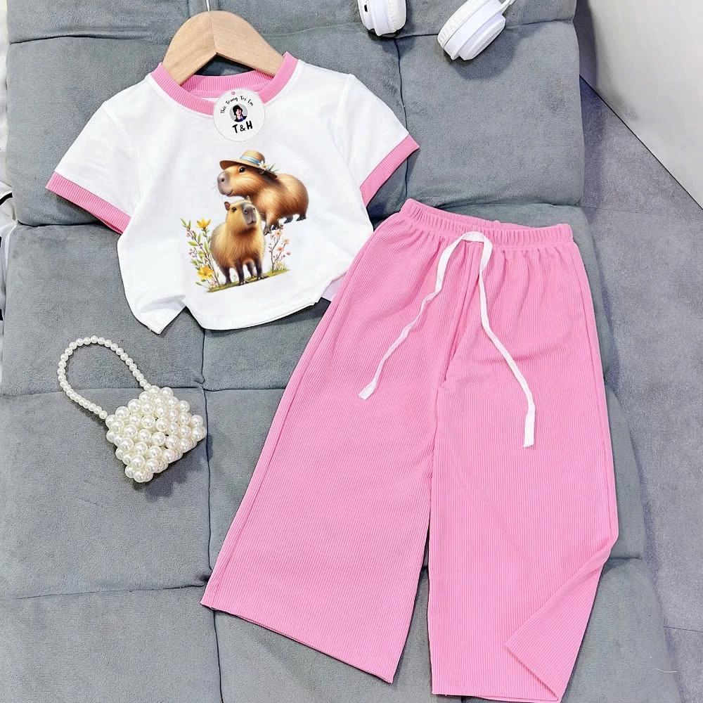 [8-40Kg] Đồ bộ bé gái HOT TREND chất vải dày mịn thoáng mát được các bé yêu thích BGP36