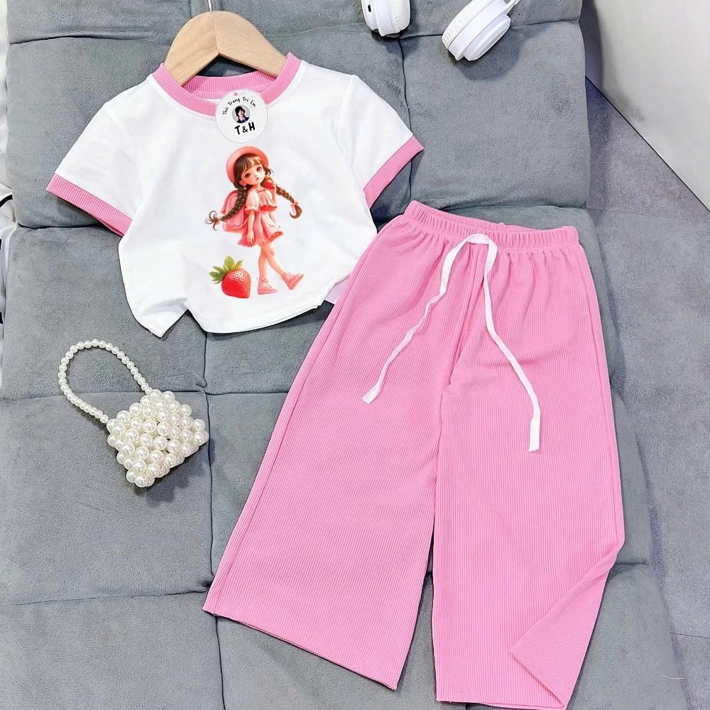 [8-40Kg] Đồ bộ bé gái HOT TREND chất vải dày mịn thoáng mát được các bé yêu thích BGP43
