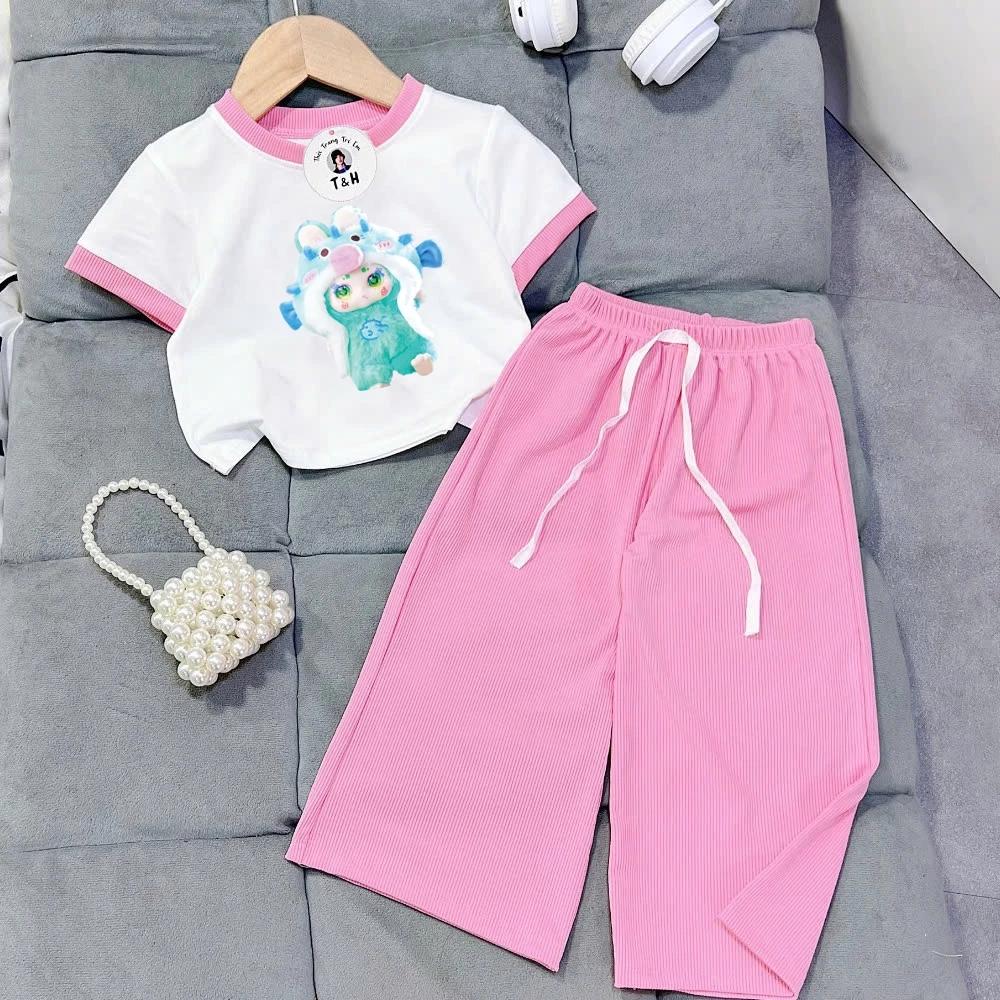 [8-40Kg] Đồ bộ bé gái HOT TREND chất vải dày mịn thoáng mát được các bé yêu thích BGP49