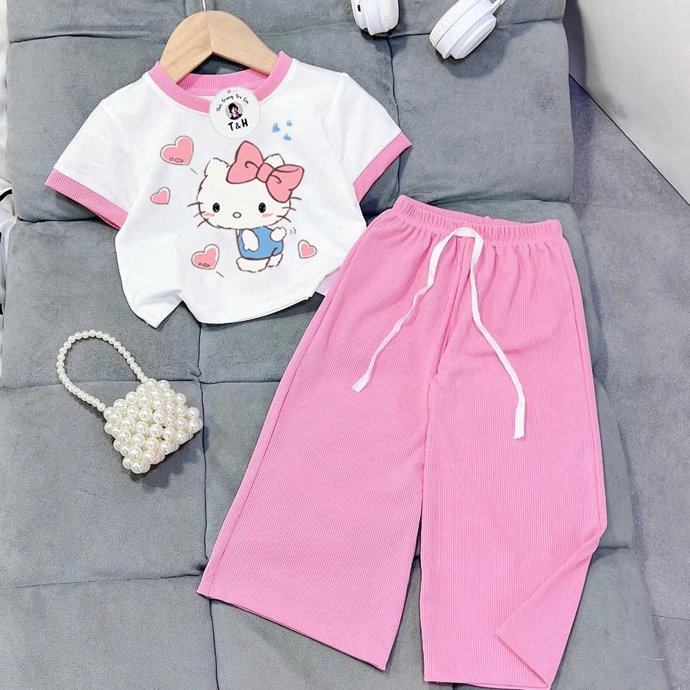 [8-40Kg] Đồ bộ bé gái HOT TREND chất vải dày mịn thoáng mát được các bé yêu thích BGP60