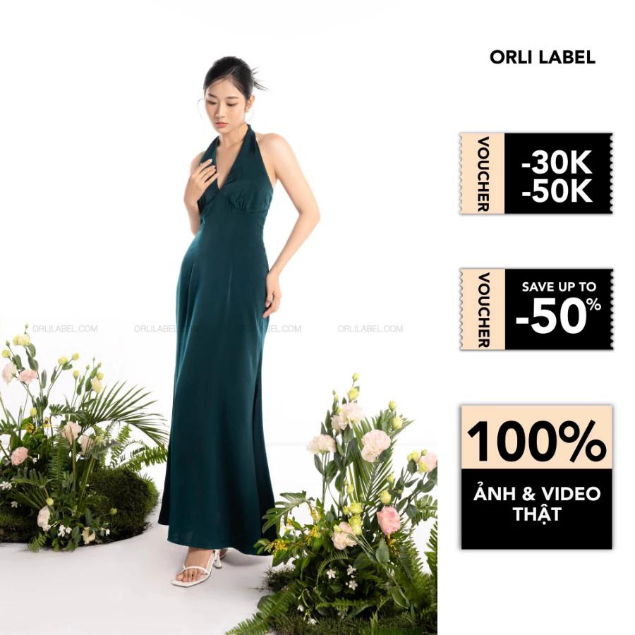 AMORA DRESS - ĐẦM YẾM XANH LÁ DÀI - ORLI LABEL
