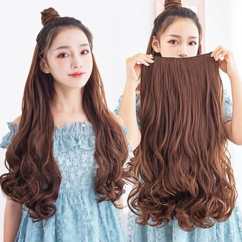 [ẢNH THẬT+VIDEO] KẸP TÓC XOĂN DÀI 5 PHÍM BẤM CHẤT TƠ HÀN QUỐC