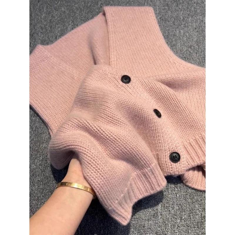 Áo Cardigan không tay Áo gi lê dệt kim Áo gi lê thu đông mẫu mới Áo len không tay đi làm trẻ trung thể thao kiểu mới Trung Quốc