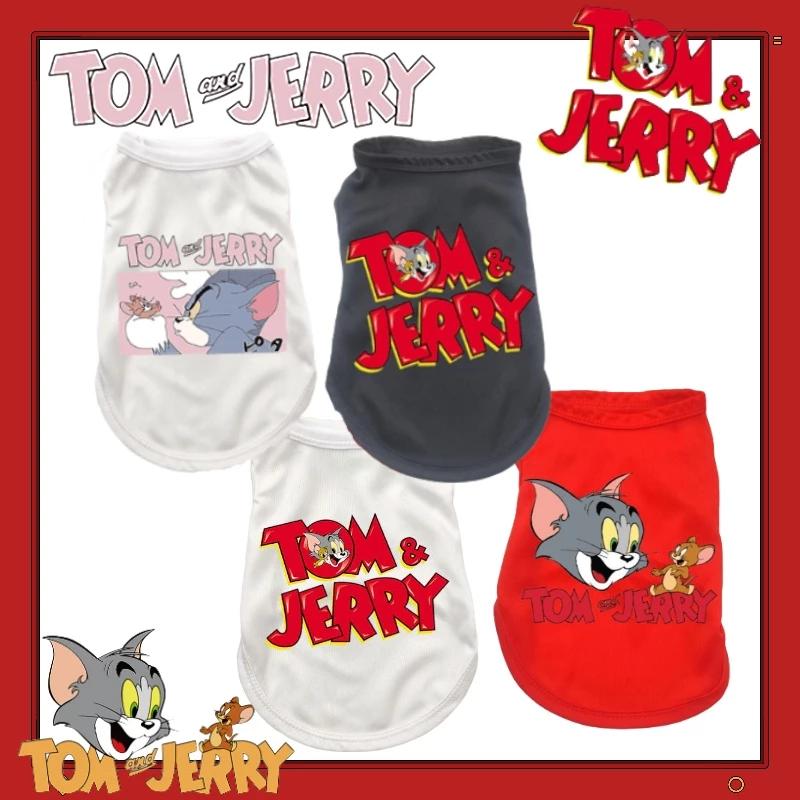Áo Tank Top Cỡ Vừa Cho Thú Cưng In Hình Tom & Jerry Size S-XXL