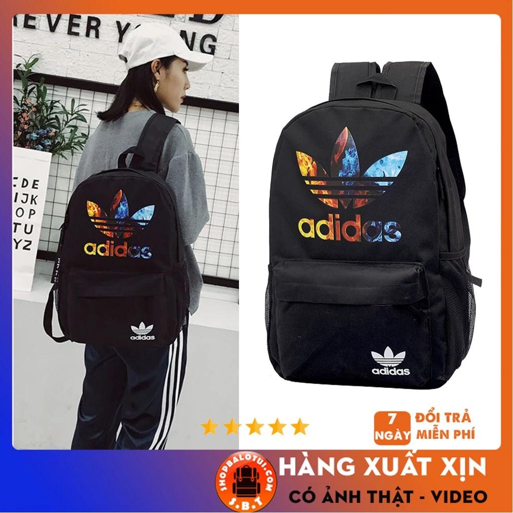 Balo adidas thời trang nam nữ ulzzang đẹp rẻ, balo đi học đựng laptop chất vải cao cấp đẹp chống nước tốt