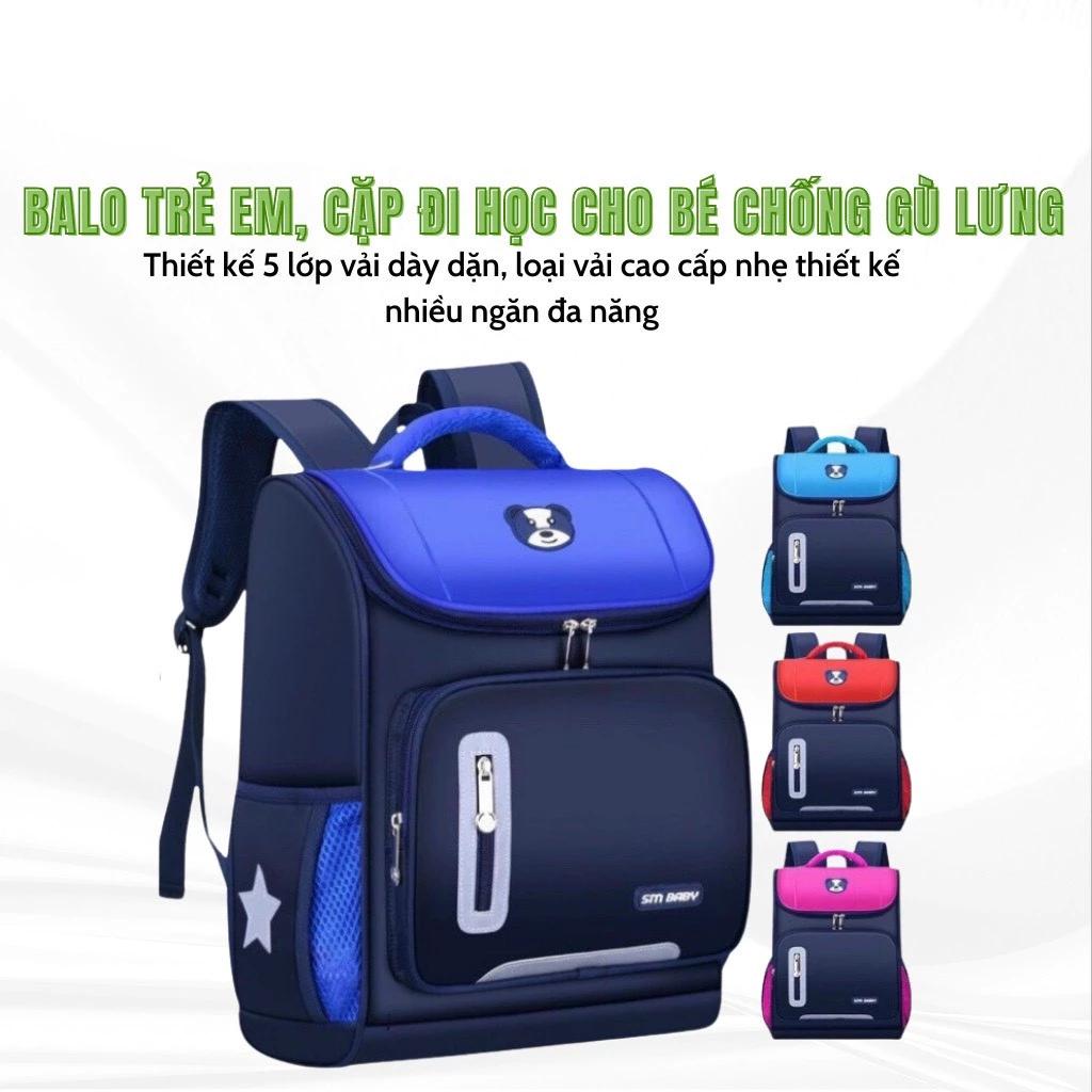 Balo Chống Gù Lưng, Cặp Sách Chống Nước, Balo Học Sinh Tiểu Học, Cặp Học Sinh Cấp 1 Siêu Nhẹ