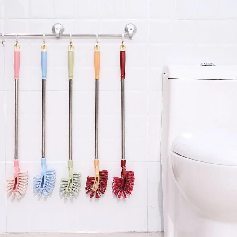 Bàn Chải Chà Toilet ĐẦU VUÔNG mã 1502 Cán Dài Bằng Inox Có Thể Tháo Lắp Đa Năng