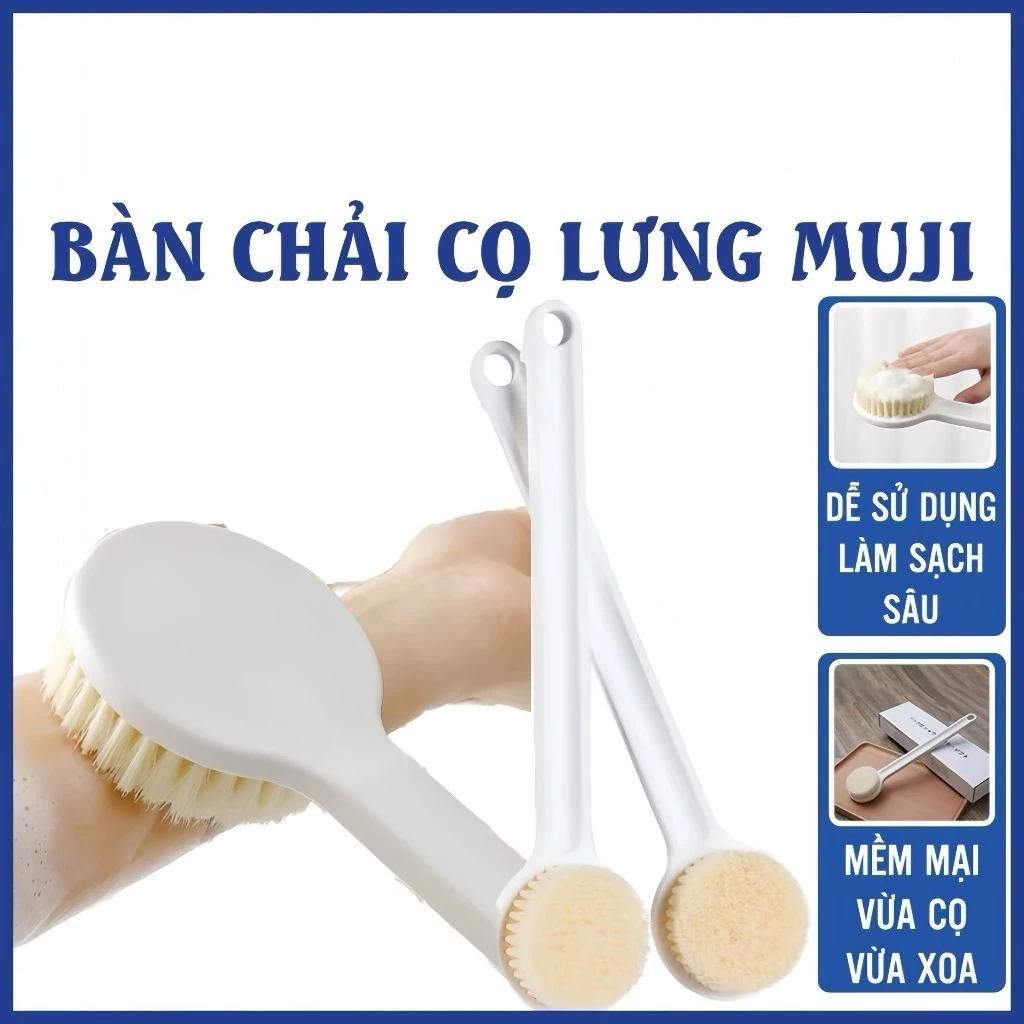 Bàn Chải Cọ Lưng Muji,Cây Chà Lưng Xuất Nhật Size 37cm Có Hộp,Bàn Chải Chà Lưng Cọ Lưng [61-62]