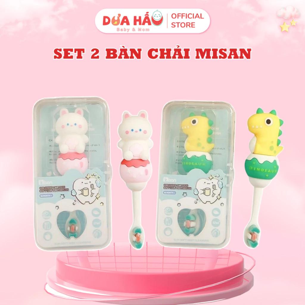 Bàn Chải Đánh Răng Mini Misan Lông Mềm Hình Dáng Dễ Thương Chăm Sóc Răng Miệng Cho Bé Trai Bé Gái Từ 1 Đến 10 Tuổi