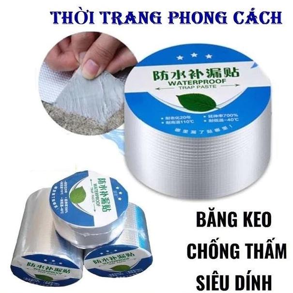 Băng keo BUTYL siêu dính, siêu chống thấm Nhật Bản - xanh 5cm x 500cm