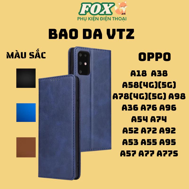 Bao da gập 2 mặt cho OPPO a18/38/a36/a53/a52/a54/a55/a57/a58(4g)/a58(5g)/a74/a76/a77/a77s/a78(4g)/a78(5g)/a95/a96(4g)a98