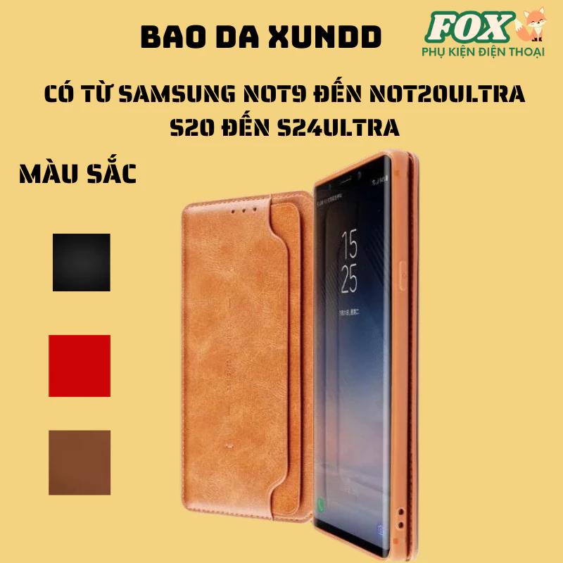 Bao da XUNDD chính hãng Samsung s20 s21 s22 s23 s24ultra plus not8/9/10plus not20ultra s23fe