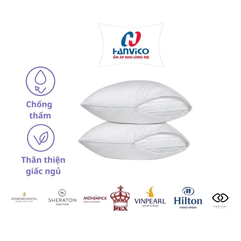 Bảo vệ gối HANVICO chống ẩm, chống mùi, không tạo tiếng sột soạt