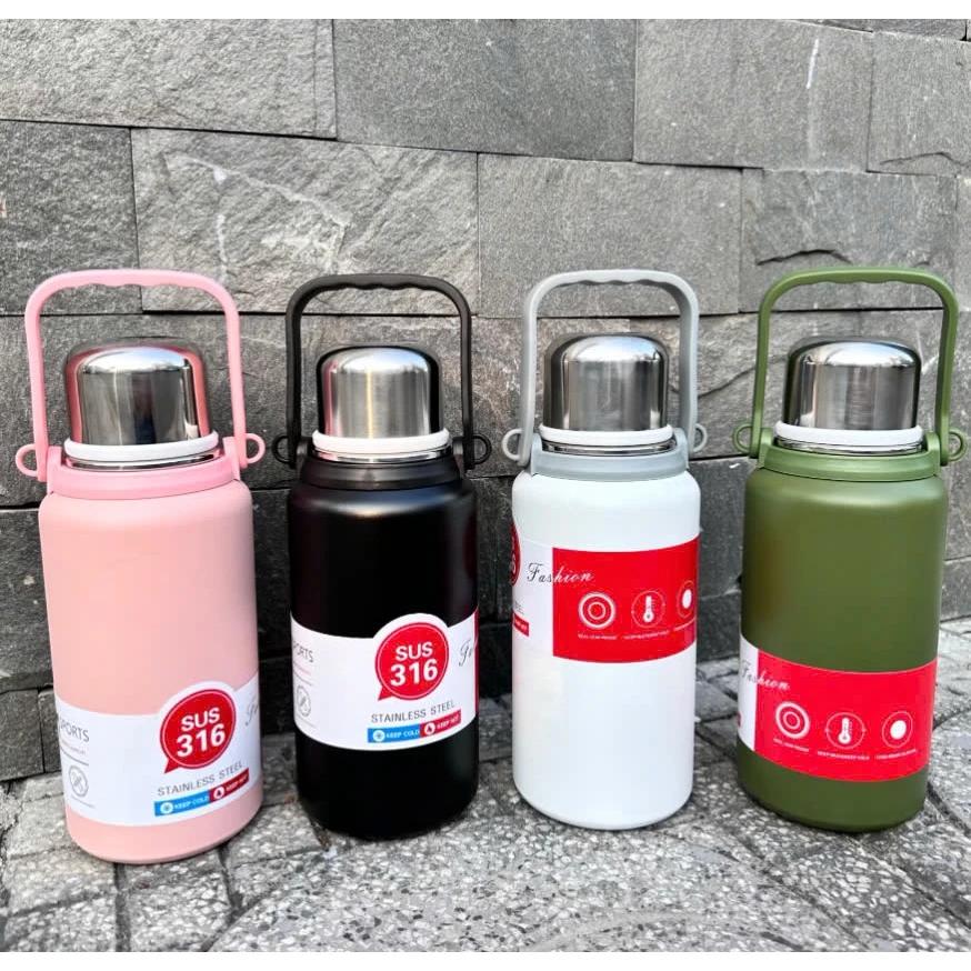 Bình giữ nhiệt inox 316 cao cấp 1200ml HJ895 có khay lọc trà giữ nhiệt lên 7-10 tiếng