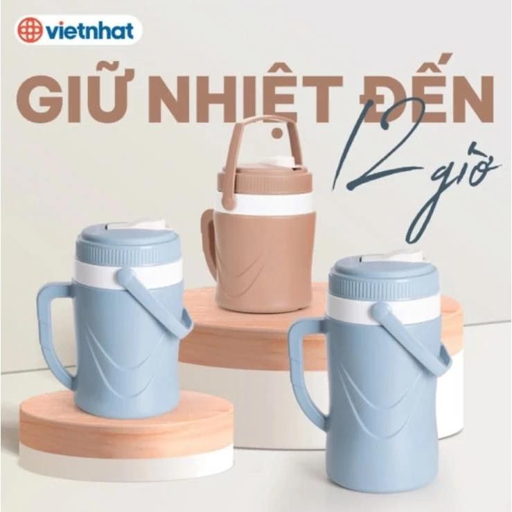 Bình nước giữ nhiệt, Bình ủ nhiệt 2L - 3L cao cấp, xô đựng nước việt nhật - bình ủ nóng lạnh