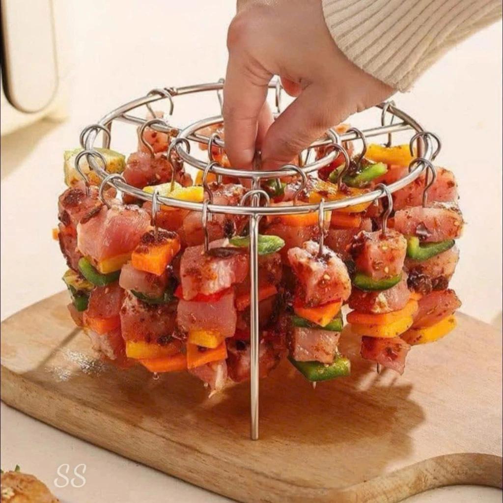 Bộ 24 Xiên Thịt Nướng Cho Nồi Chiên Không Dầu Bằng Inox 304 Không Gỉ An Toàn