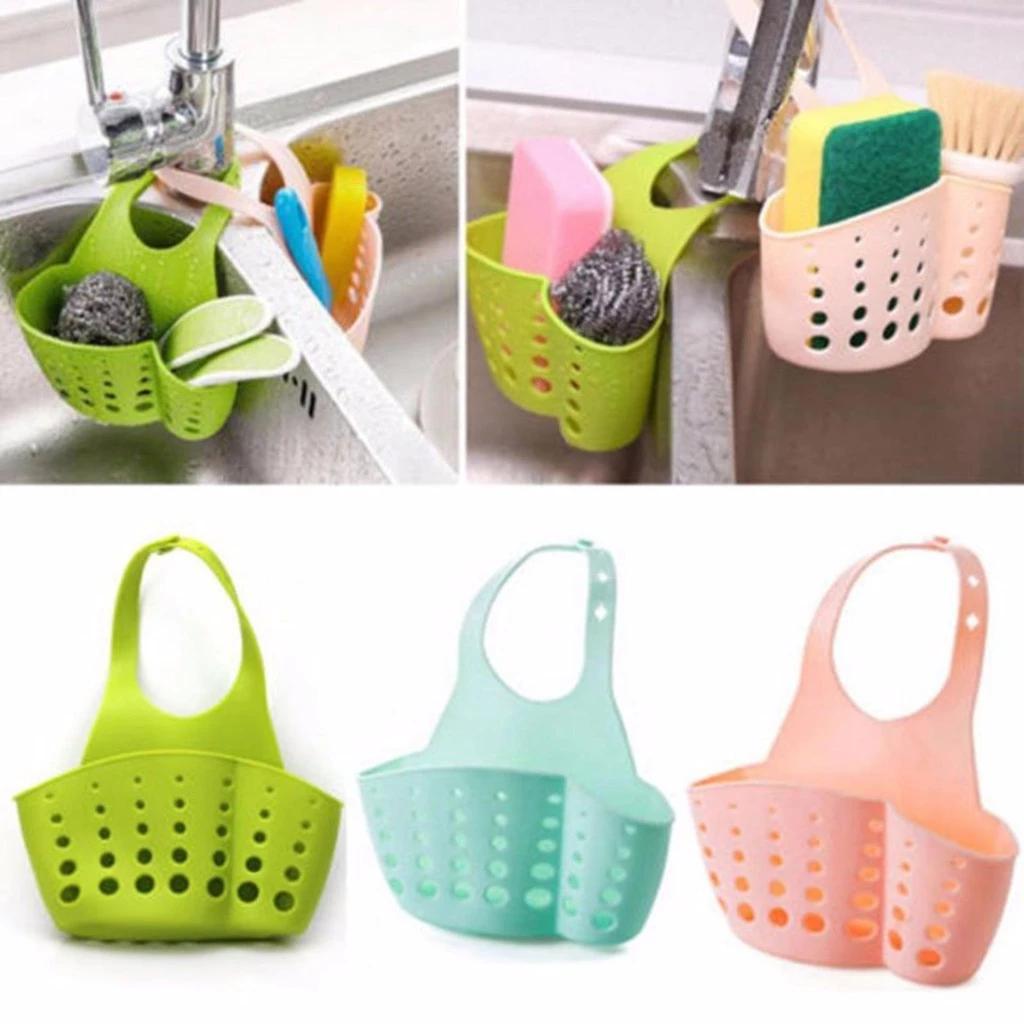 Bộ 3 Cái Giỏ nhựa treo bồn rửa chén đựng đồ đa năng