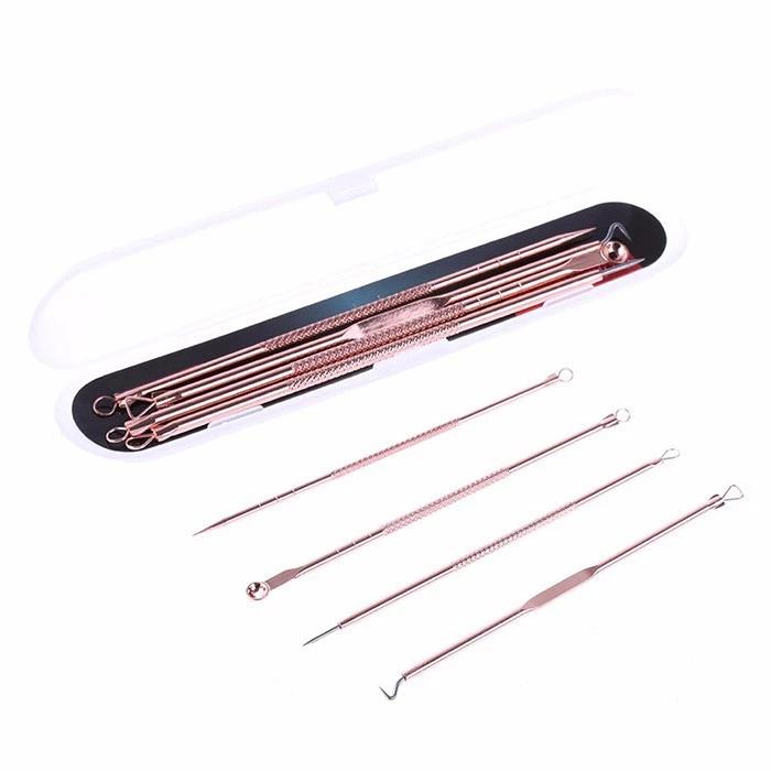 Bộ 4 cây dụng cụ nặn mụn 2 đầu chuyên nghiệp