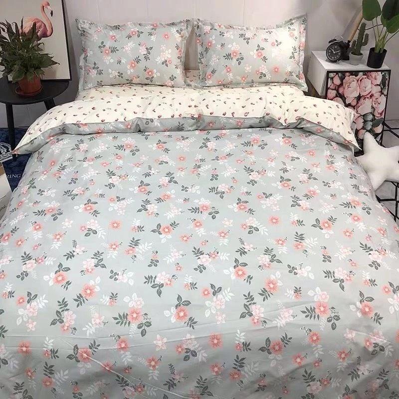 BỘ CHĂN GA VÀ VỎ GỐI POLY COTTON - Bộ Chăn Ga Gối 5 Món Cao Cấp