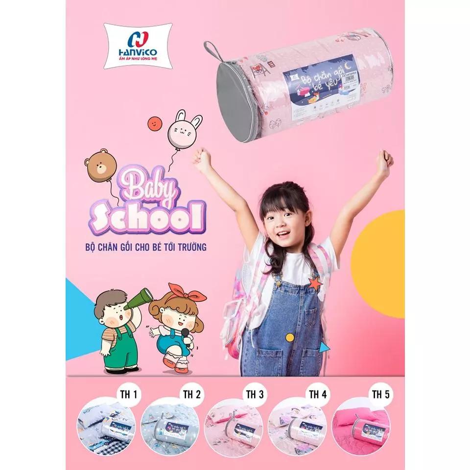 Bộ chăn gối Hanvico cho bé yêu đi học